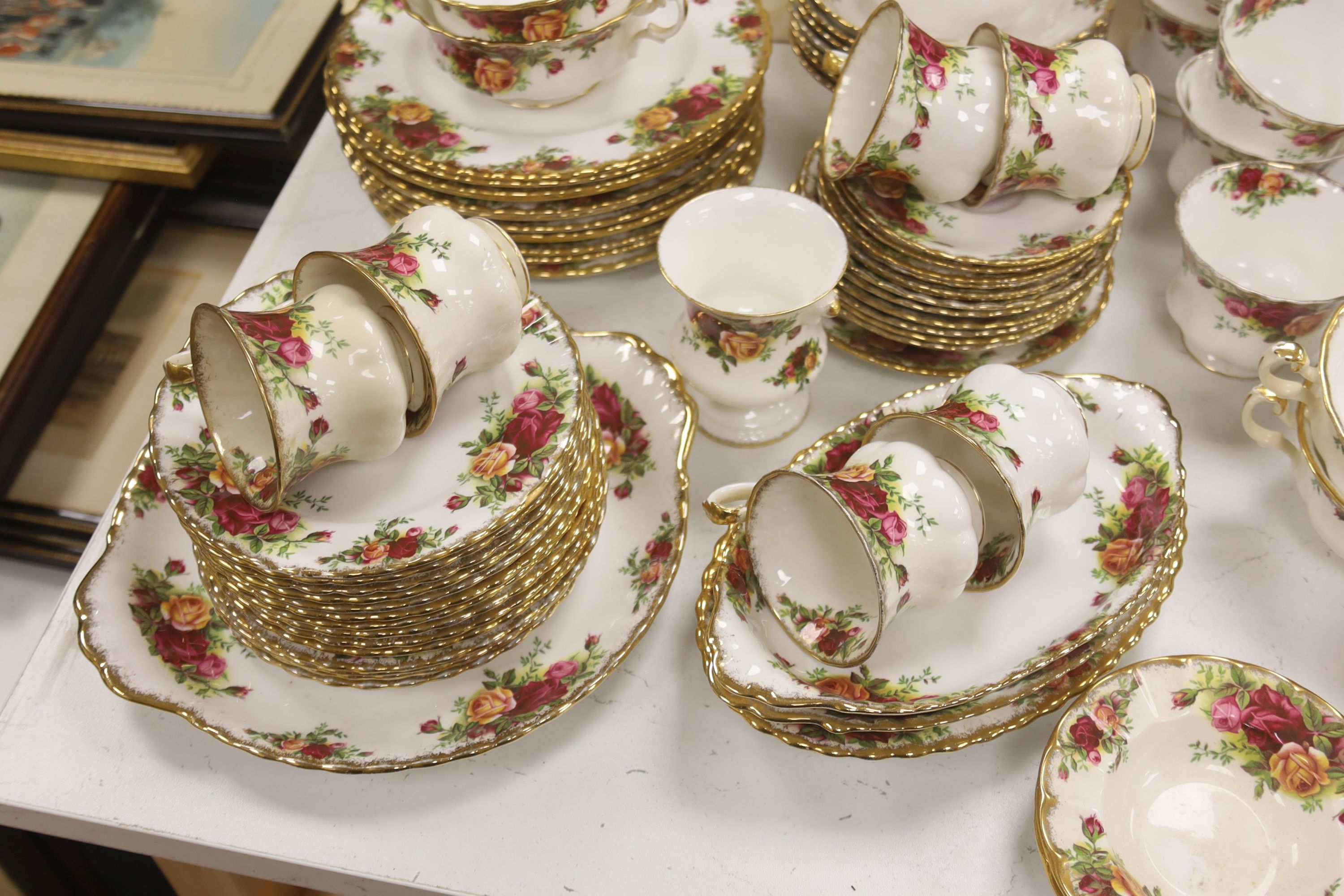 A Royal Albert 'Old Country Rose' tea and dinner service